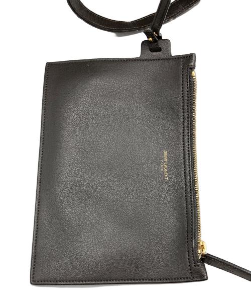 Saint Laurent Paris（サンローランパリ）Saint Laurent Paris (サンローランパリ) レザートートバッグ グレーの古着・服飾アイテム