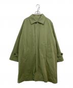 STILL BY HANDスティルバイハンド）の古着「Detachable Lining Bal Collar Coat」｜グリーン