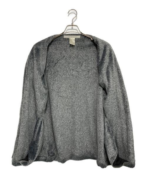 EEL（イール）EEL (イール) ウルフ&フォックスノーカラージャケット グレー サイズ:Mの古着・服飾アイテム