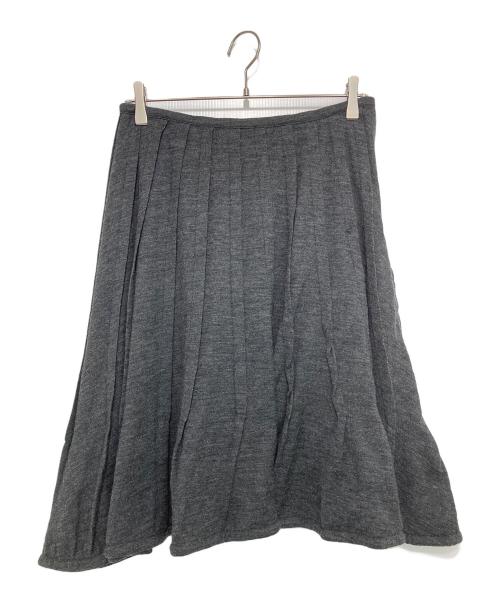 tricot COMME des GARCONS（トリココムデギャルソン）tricot COMME des GARCONS (トリココムデギャルソン) ウールタックスカート グレー サイズ:Mの古着・服飾アイテム
