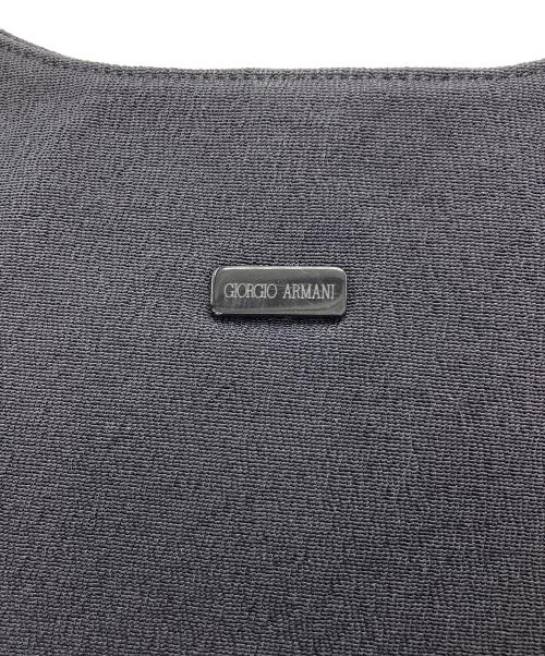 GIORGIO ARMANI（ジョルジョアルマーニ）GIORGIO ARMANI (ジョルジョアルマーニ) ワンショルダー トートバッグ ブラックの古着・服飾アイテム