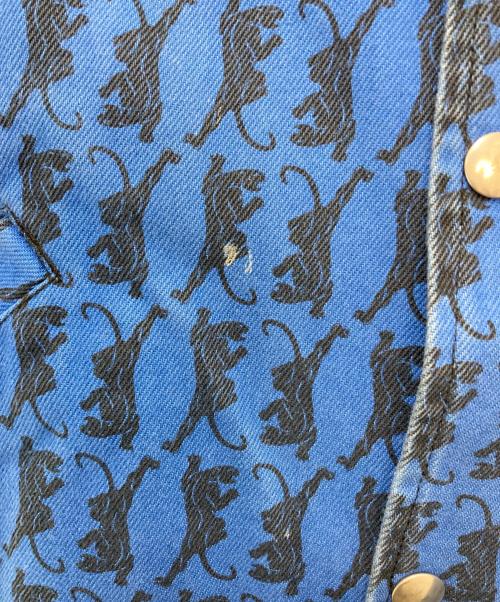 SUPREME（シュプリーム）Supreme (シュプリーム) SNAP FRONT TWILL JACKET ブルー×ブラック サイズ:Lの古着・服飾アイテム