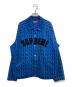 Supreme（シュプリーム）の古着「SNAP FRONT TWILL JACKET」｜ブルー×ブラック