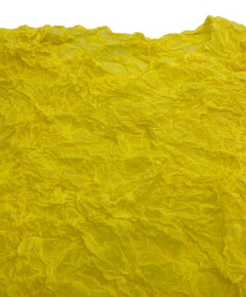 PERMANENTE（ペルマネンテ）PERMANENTE (ペルマネンテ) ワッシャー加工カットソー イエロー サイズ:2の古着・服飾アイテム