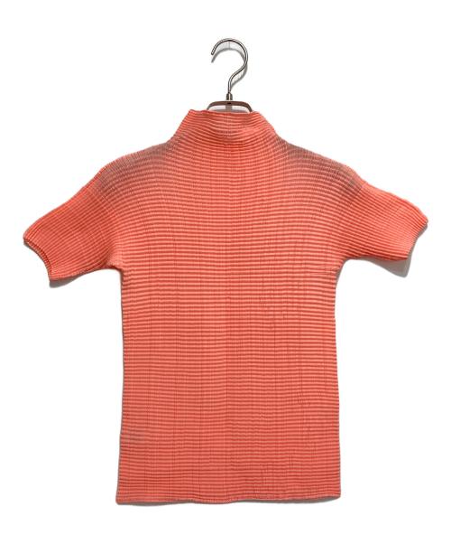 ISSEY MIYAKE PLEATS (T.)（イッセイミヤケ プリーツ）ISSEY MIYAKE PLEATS (T.) (イッセイミヤケ プリーツ) プリーツカットソー ピンク サイズ:Mの古着・服飾アイテム