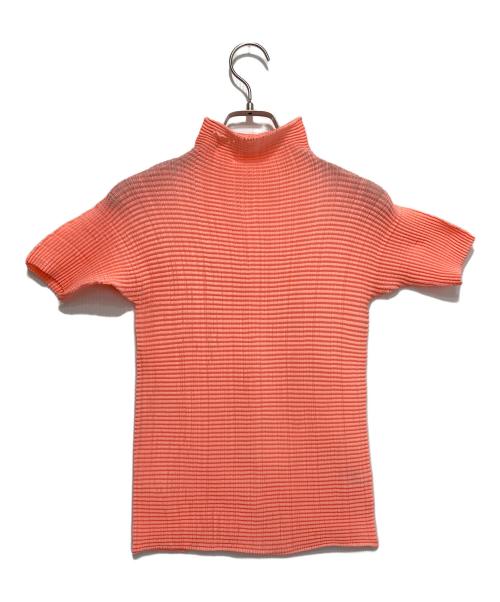ISSEY MIYAKE PLEATS (T.)（イッセイミヤケ プリーツ）ISSEY MIYAKE PLEATS (T.) (イッセイミヤケ プリーツ) プリーツカットソー ピンク サイズ:Mの古着・服飾アイテム