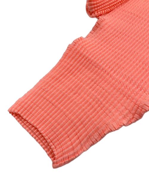 ISSEY MIYAKE PLEATS (T.)（イッセイミヤケ プリーツ）ISSEY MIYAKE PLEATS (T.) (イッセイミヤケ プリーツ) プリーツカットソー ピンク サイズ:Mの古着・服飾アイテム