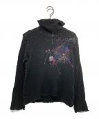 me ISSEY MIYAKEミーイッセイ ミヤケ）の古着「ハイネックカットソー」｜ブラック