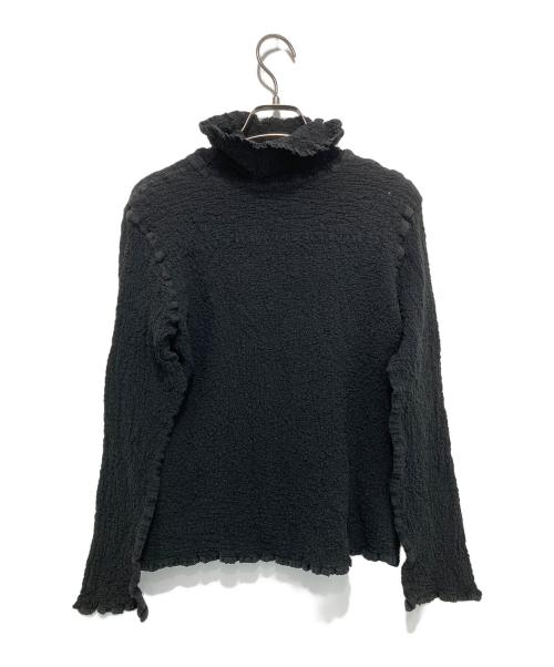 me ISSEY MIYAKE（ミーイッセイ ミヤケ）me ISSEY MIYAKE (ミーイッセイ ミヤケ) ハイネックカットソー ブラック サイズ:Fの古着・服飾アイテム