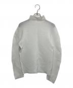 me ISSEY MIYAKEミーイッセイ ミヤケ）の古着「プリーツハイネックカットソー」｜ホワイト