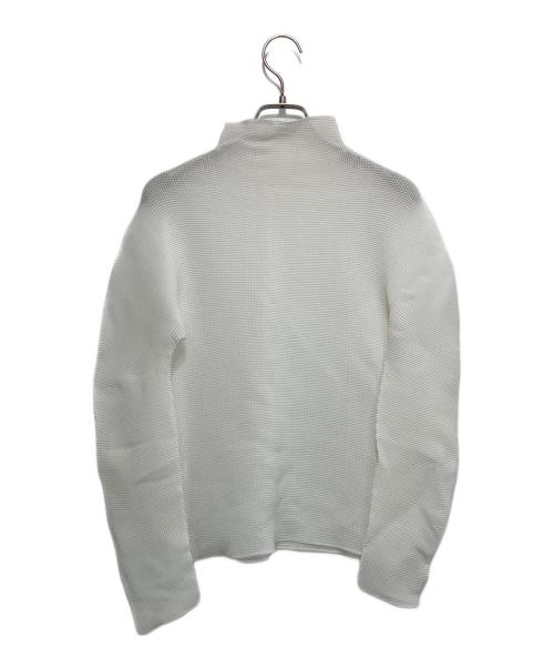 me ISSEY MIYAKE（ミーイッセイ ミヤケ）me ISSEY MIYAKE (ミーイッセイ ミヤケ) プリーツハイネックカットソー ホワイト サイズ:－の古着・服飾アイテム
