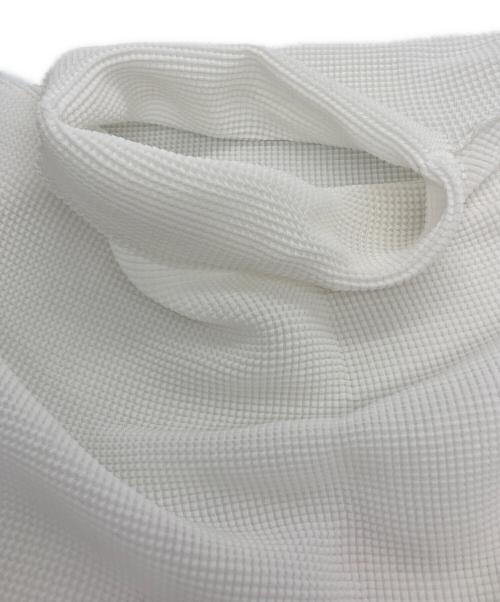 me ISSEY MIYAKE（ミーイッセイ ミヤケ）me ISSEY MIYAKE (ミーイッセイ ミヤケ) プリーツハイネックカットソー ホワイト サイズ:－の古着・服飾アイテム