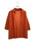 me ISSEY MIYAKE（ミーイッセイ ミヤケ）の古着「プリーツトッパーカーディガン」｜オレンジ