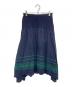 me ISSEY MIYAKE（ミーイッセイ ミヤケ）の古着「スカート」｜ネイビー×グリーン