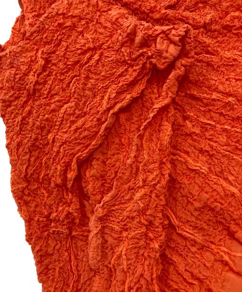 me ISSEY MIYAKE（ミーイッセイ ミヤケ）me ISSEY MIYAKE (ミーイッセイ ミヤケ) ノースリーブワンピース オレンジ サイズ:不明の古着・服飾アイテム