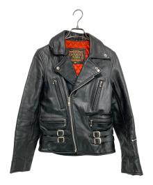 golden years（ゴールデンイヤーズ）の古着「レザーライダースジャケット」｜ブラック