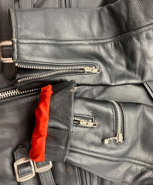 golden years（ゴールデンイヤーズ）golden years (ゴールデンイヤーズ) レザーライダースジャケット ブラック サイズ:30の古着・服飾アイテム