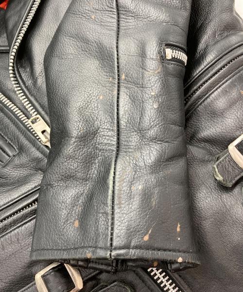 golden years（ゴールデンイヤーズ）golden years (ゴールデンイヤーズ) レザーライダースジャケット ブラック サイズ:30の古着・服飾アイテム