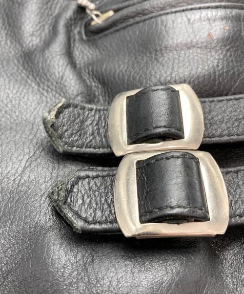 golden years（ゴールデンイヤーズ）golden years (ゴールデンイヤーズ) レザーライダースジャケット ブラック サイズ:30の古着・服飾アイテム