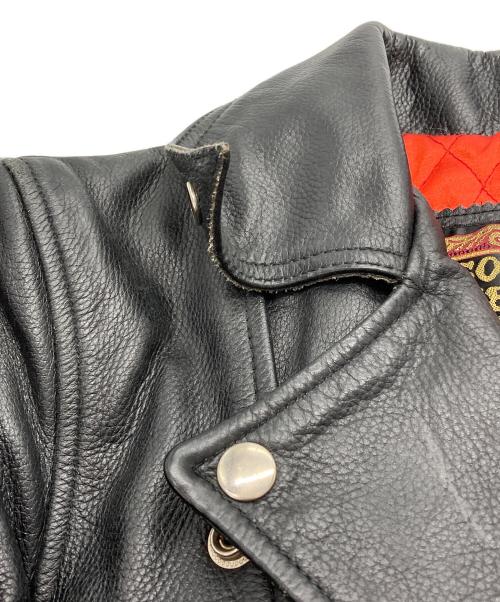 golden years（ゴールデンイヤーズ）golden years (ゴールデンイヤーズ) レザーライダースジャケット ブラック サイズ:30の古着・服飾アイテム