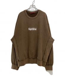 SUPREME（シュプリーム）の古着「Washed Box Logo Crewneck」｜ブラウン