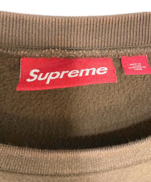SUPREME（シュプリーム）Supreme (シュプリーム) Washed Box Logo Crewneck ブラウン サイズ:XXLの古着・服飾アイテム