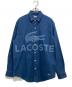 LACOSTE（ラコステ）の古着「ビッグロゴデニムシャツ」｜インディゴ