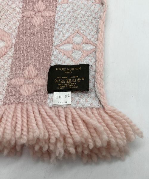 LOUIS VUITTON（ルイ ヴィトン）LOUIS VUITTON (ルイ ヴィトン) エシャルプ・ロゴマニア レインボー クリスタルピンク ピンクの古着・服飾アイテム