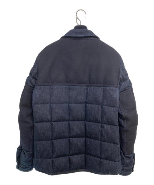 MONCLER（モンクレール）MONCLER (モンクレール) CLOVIS デニム切替ダウンジャケット インディゴ サイズ:2の古着・服飾アイテム