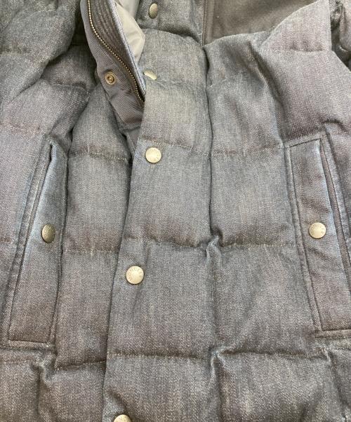 MONCLER（モンクレール）MONCLER (モンクレール) CLOVIS デニム切替ダウンジャケット インディゴ サイズ:2の古着・服飾アイテム