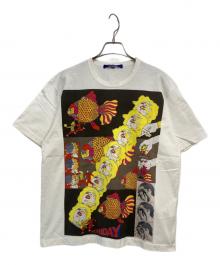 JUNYA WATANABE MAN（ジュンヤワタナベマン）の古着「綿天竺プリント Tシャツ」｜ホワイト