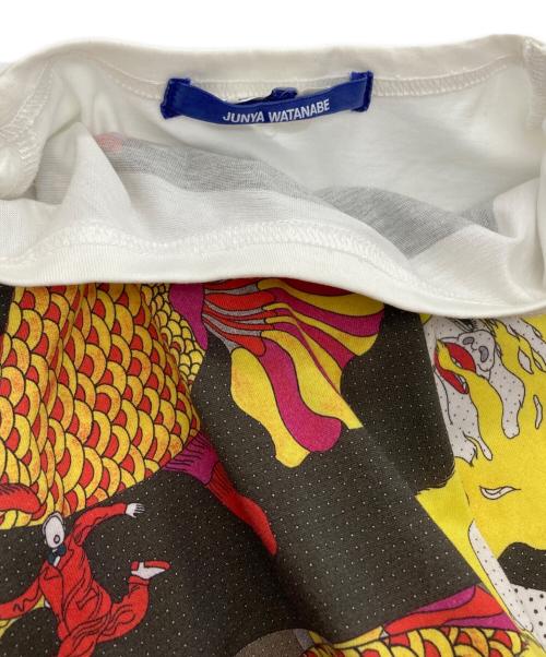 JUNYA WATANABE MAN（ジュンヤワタナベマン）JUNYA WATANABE MAN (ジュンヤワタナベマン) 綿天竺プリント Tシャツ ホワイト サイズ:Mの古着・服飾アイテム