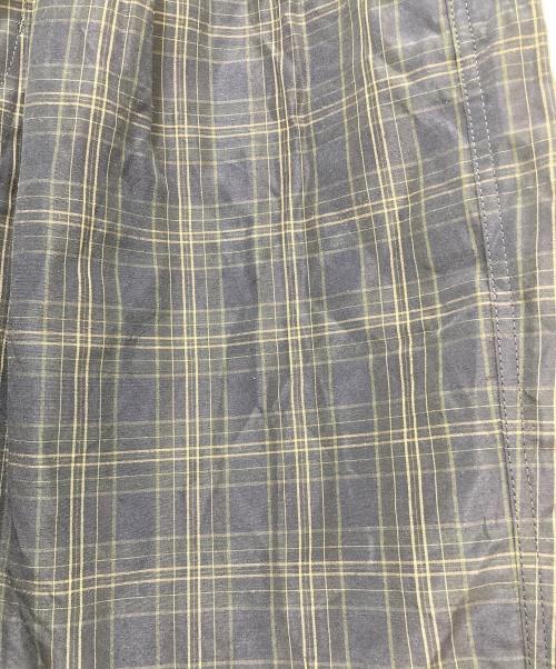 COMME des GARCONS HOMME（コムデギャルソン オム）COMME des GARCONS HOMME (コムデギャルソン オム) エステル麻ウェザーチェック ハーフパンツ ダークネイビー×カーキ サイズ:XSの古着・服飾アイテム