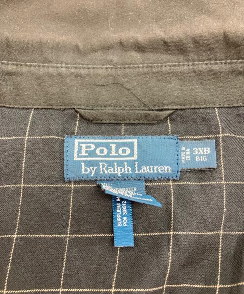 POLO RALPH LAUREN（ポロ・ラルフローレン）POLO RALPH LAUREN (ポロ・ラルフローレン) ポニー刺繍 スイングトップ ブラック サイズ:3XB BIGの古着・服飾アイテム