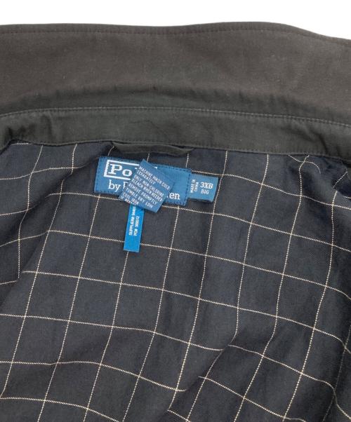 POLO RALPH LAUREN（ポロ・ラルフローレン）POLO RALPH LAUREN (ポロ・ラルフローレン) ポニー刺繍 スイングトップ ブラック サイズ:3XB BIGの古着・服飾アイテム