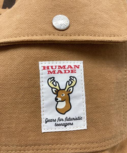 HUMAN MADE（ヒューマンメイド）HUMAN MADE (ヒューマンメイド) ダック地ショルダーバッグ ブラウンの古着・服飾アイテム