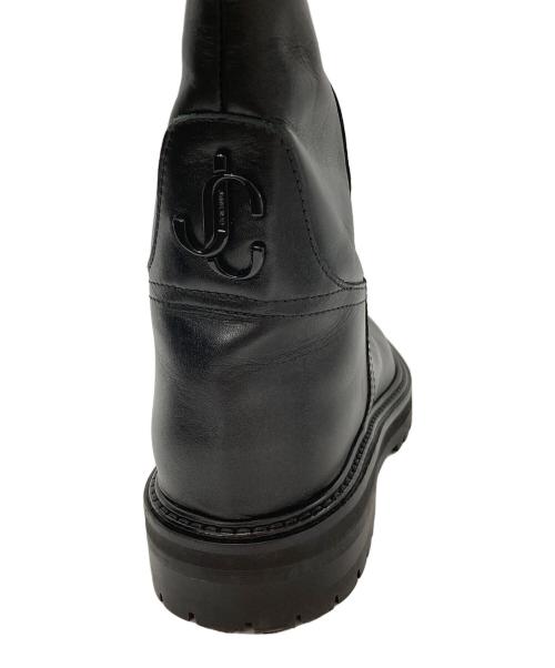 JIMMY CHOO（ジミーチュウ）JIMMY CHOO (ジミーチュウ) JC KNEE BOOT FLAT ブラック サイズ:37 1/2の古着・服飾アイテム
