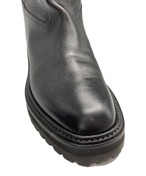 JIMMY CHOO（ジミーチュウ）JIMMY CHOO (ジミーチュウ) JC KNEE BOOT FLAT ブラック サイズ:37 1/2の古着・服飾アイテム