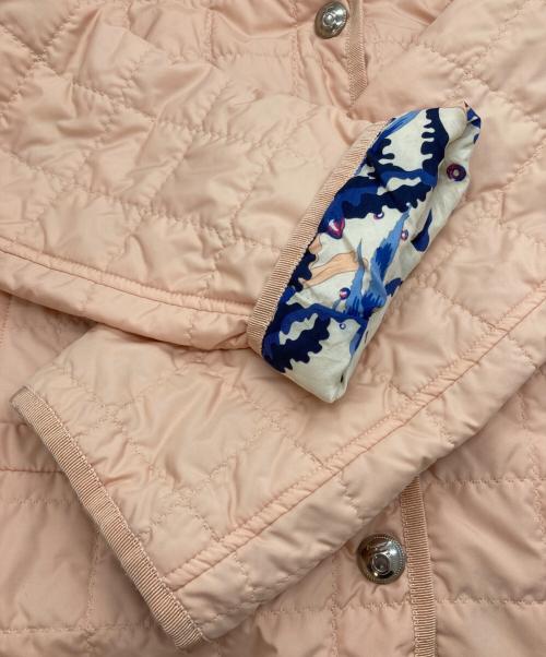 Salvatore Ferragamo（サルヴァトーレ フェラガモ）Salvatore Ferragamo (サルヴァトーレ フェラガモ) キルティングジャケット ピンク サイズ:38の古着・服飾アイテム