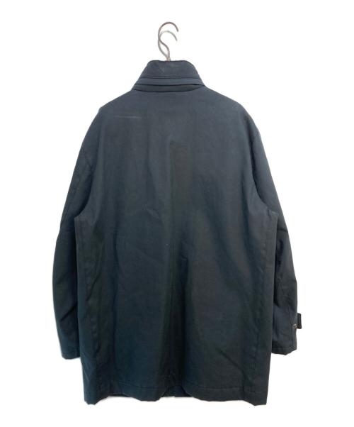 Salvatore Ferragamo（サルヴァトーレ フェラガモ）Salvatore Ferragamo (サルヴァトーレ フェラガモ) ガンチーニ スタンドカラーコート　T0536　 ネイビー サイズ:50の古着・服飾アイテム