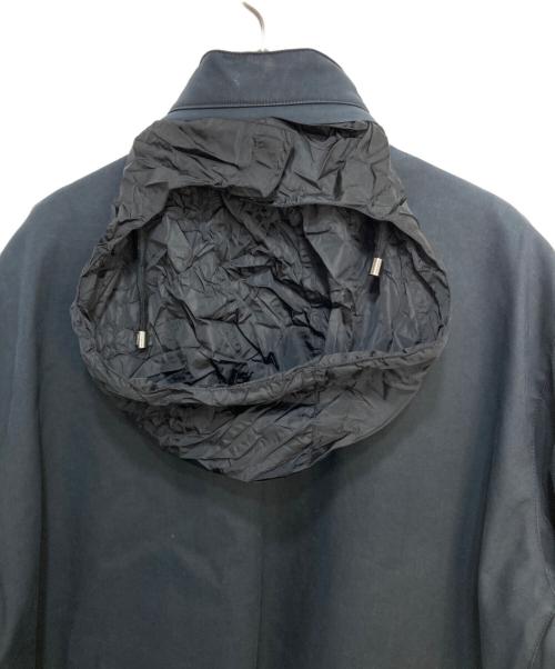 Salvatore Ferragamo（サルヴァトーレ フェラガモ）Salvatore Ferragamo (サルヴァトーレ フェラガモ) ガンチーニ スタンドカラーコート　T0536　 ネイビー サイズ:50の古着・服飾アイテム