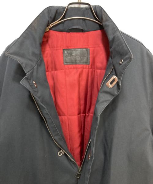 Salvatore Ferragamo（サルヴァトーレ フェラガモ）Salvatore Ferragamo (サルヴァトーレ フェラガモ) ガンチーニ スタンドカラーコート　T0536　 ネイビー サイズ:50の古着・服飾アイテム