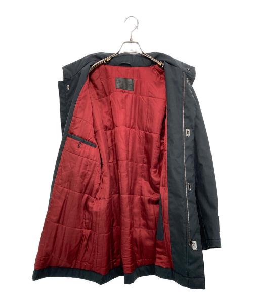 Salvatore Ferragamo（サルヴァトーレ フェラガモ）Salvatore Ferragamo (サルヴァトーレ フェラガモ) ガンチーニ スタンドカラーコート　T0536　 ネイビー サイズ:50の古着・服飾アイテム