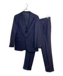 SHIPS（シップス）の古着「ストライプ ウール セットアップ」｜ネイビー