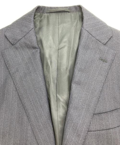 SHIPS（シップス）SHIPS (シップス) ストライプ ウール セットアップ ネイビー サイズ:46の古着・服飾アイテム