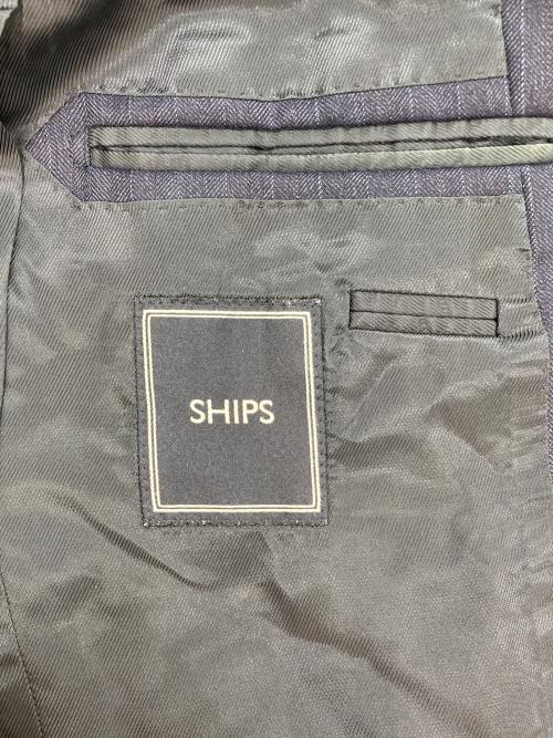 SHIPS（シップス）SHIPS (シップス) ストライプ ウール セットアップ ネイビー サイズ:46の古着・服飾アイテム
