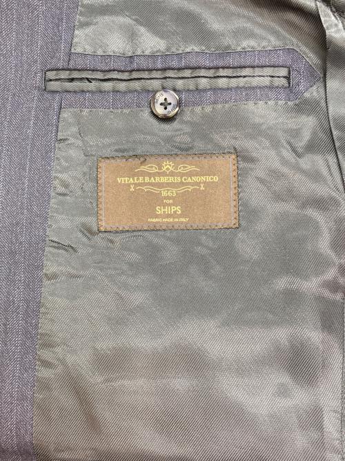 SHIPS（シップス）SHIPS (シップス) ストライプ ウール セットアップ ネイビー サイズ:46の古着・服飾アイテム