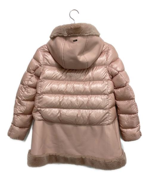 HERNO（ヘルノ）HERNO (ヘルノ) エコファーダウンコート ピンク サイズ:12歳の古着・服飾アイテム