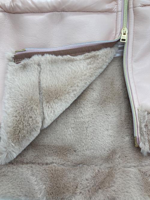 HERNO（ヘルノ）HERNO (ヘルノ) エコファーダウンコート ピンク サイズ:12歳の古着・服飾アイテム