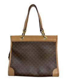 CELINE（セリーヌ）の古着「マカダム柄ハンドバッグ」｜ブラウン